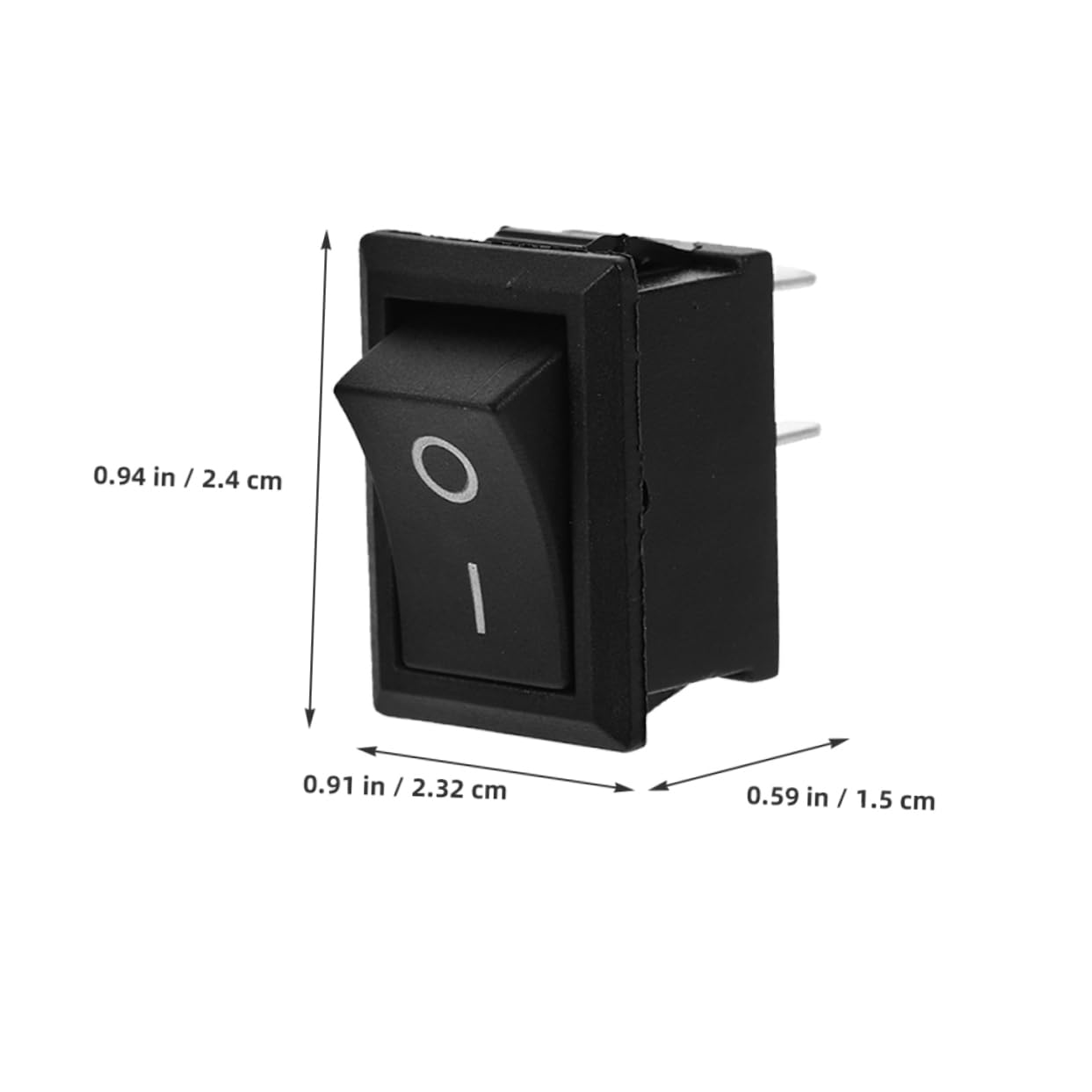 DECOMELODY 20Pcs Boat Rocker Toggle Switch Pin Design for Car Boat Household Appliances Compact Easy Installation Construction