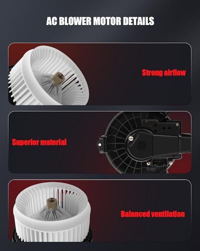 Image of AC Heater Blower Motor Fit for Toyota Corolla 2009-2019 for Toyota Prius 2010-2015 for Toyota Prius V 2012-2018, HVAC Blower Motor Assembly Replace# 87103-02210 700249