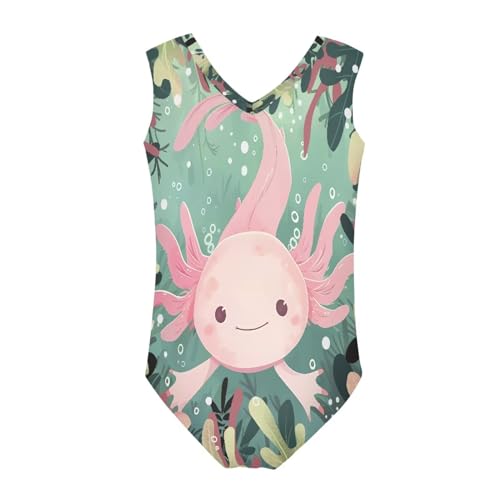 Image of Biyejit Girls Leotards Dance Sport Wear Gymnastics One-Piece Swimwear for Kids 3-14 Years
