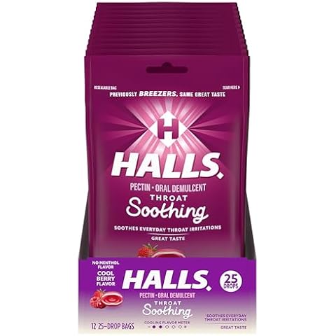 Halls Breezers Cool Berry Throat Drops Cover