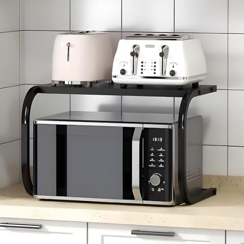 Image of HomeEssentials Multipurpose Microwave Stand - Space-Saving Kitchen Rack for OTG, Oven, Mixer & More | Durable, Rust-Resistant Countertop Storage Organizer for Home & Kitchen