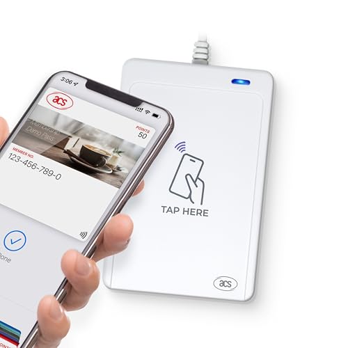 WalletMate II USB NFC Smart Card Reader – Apple VAS & Google Smart Tap Certified, ISO 14443/15693, CCID, PC/SC Compatible