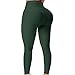 Produktbild Chriamille Scrunch Butt Yoga Hose, hohe Taille, strukturierte Leggings für Damen, Booty Lifting Strumpfhosen, Damen, #1-Dark Dreen, Small