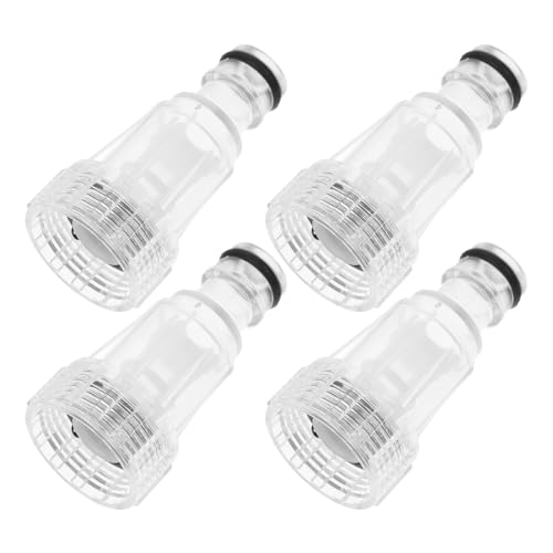 NAMOARLY 4個 清洗机配 クイックコネクト洗車ホースコネクター 耐久プラスチック製 目詰まり防止フィルター付き 高圧洗浄機用多機種対応