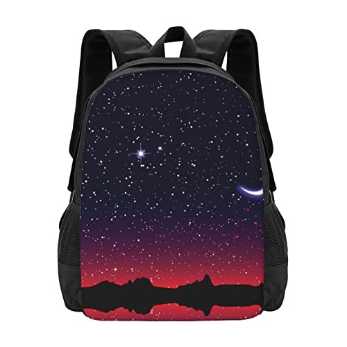 Sac à dos ordinateur portable imperméable bleu à motif fleurs pour homme et femme