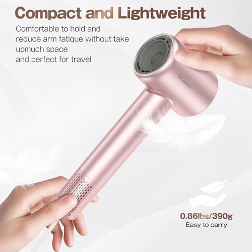 Labiim Hair Dryer High Speed Ionic Blow Dryer 110 000 RPM Motor Pink - image 8