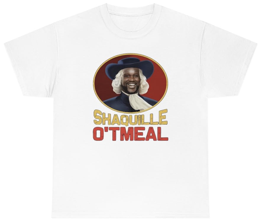 Mens Shaquille O'tmeal T Shirt Funny Shaq O' Neal Oatmeal Novelty Humor Tee