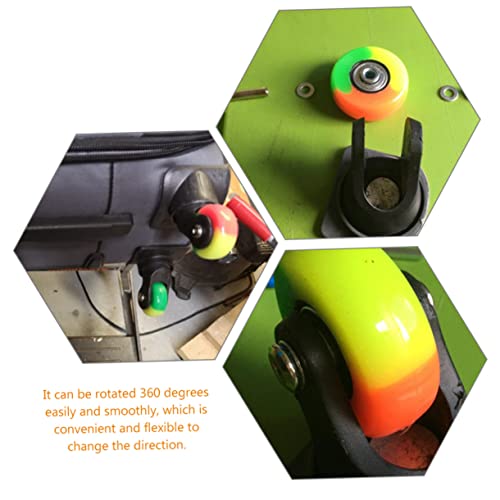 TEHAUX 10 Conjuntos De Rodas Universais De Bagagem Rodas Móveis Rodas De Reparo De Bagagem Rodas Gir