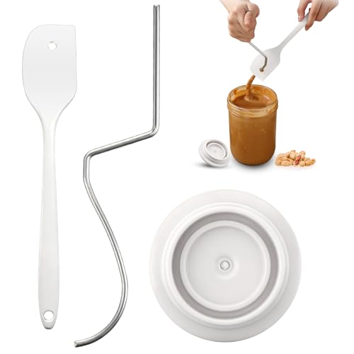 Enhon Natural Peanut Butter Stirrer Kit, 11.3in 304 Stainless Steel