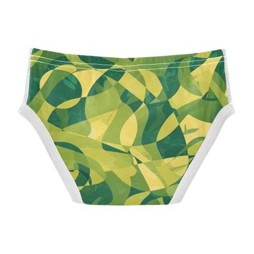 KLL Green Camouflage Texture Illustrations Boys Toddler Soft Training Underwear Cute Children Panties2