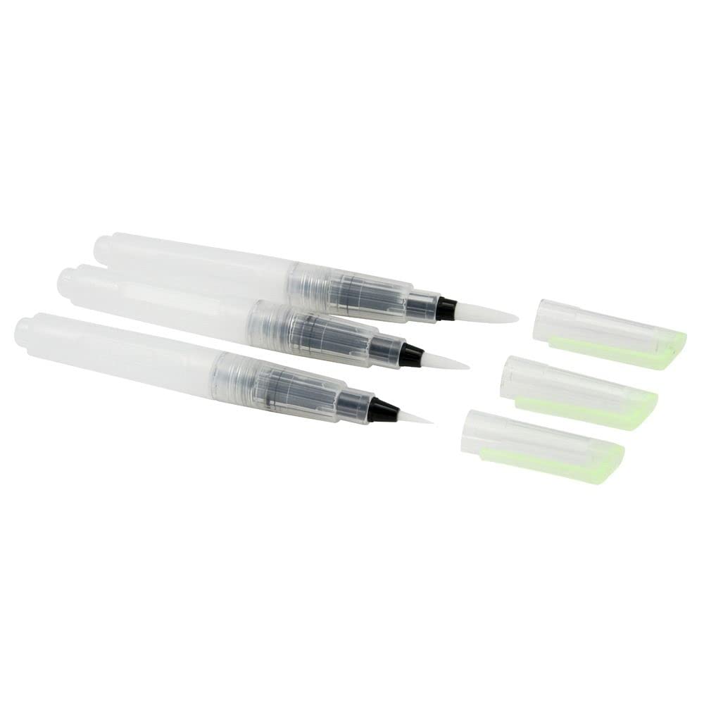 Image secondaire de GRAPHIT Fill’It Set de 3 pinceaux à réservoir de 5ml pour encres acryliques ou à alcool, peintures liquides, eau pour aquareller