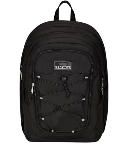 Seven Zaino Doppio Scomparto Imovepack, Nero, Con Tasca Porta Borraccia,