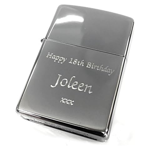 Rutherfords Gifts Personalised Polished Chrome Zippo Lighter Cover