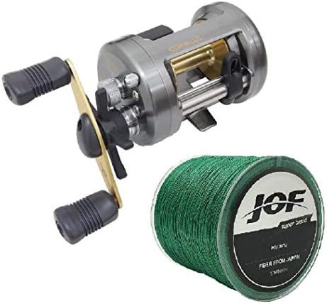 Carretilha Perfil Alto Shimano Corvalus 400 Direita Com Linha Mul...