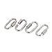 Aexit 3.5mm Thickness Hooks Stainless Steel Quick Oval Screwlock Link Lock Carabiner Screw-in Hooks 4 Pcs