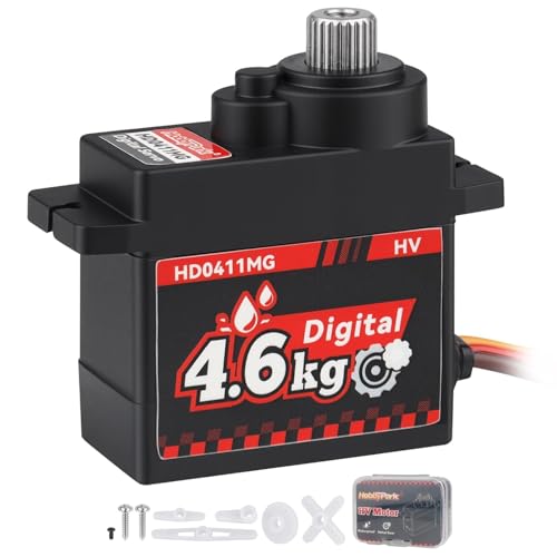 HobbyPark Waterproof 12g Servo Micro Servo Motor Metal Gear Arduino Servo 4.6kg High Torque Digital...