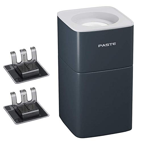 Toothpaste Dispenser with Two Toothpaste Holder, Upgraded Version Toothpaste Squeezer Hands-Free Wall Mounted Automatic Toothpaste Dispenser for Family & Kids Shower Washroom Bathroom