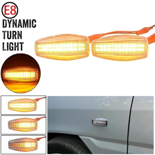 Luz LED de señal de giro dinámica lateral con parpadeo secuencial para Hyundai i10 Getz Tucson 4