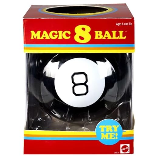 Mattel Games Magic 8 Ball Kids Toy, Retro Themed Novelty Fortune Teller, Ask a Question and Turn Over for Answer