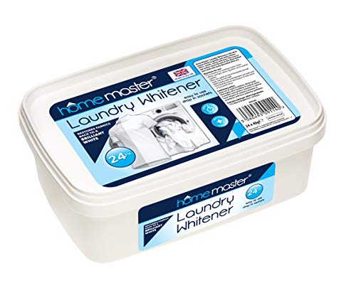 Home Master blanqueador para lavandería, restaura el brillo, mantiene los blancos blancos durante más tiempo (24 x 40 g)