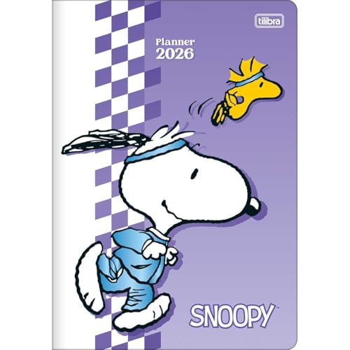 Planner 2026 MENSAL, 17,8 x 25,4 cm,90g, Grampeado CAPA ROXA