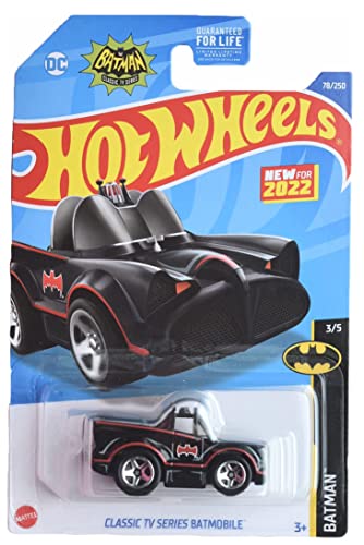 Hot Wheels Classic TV Series Batmobile, Batman 3/5 black with red stripe