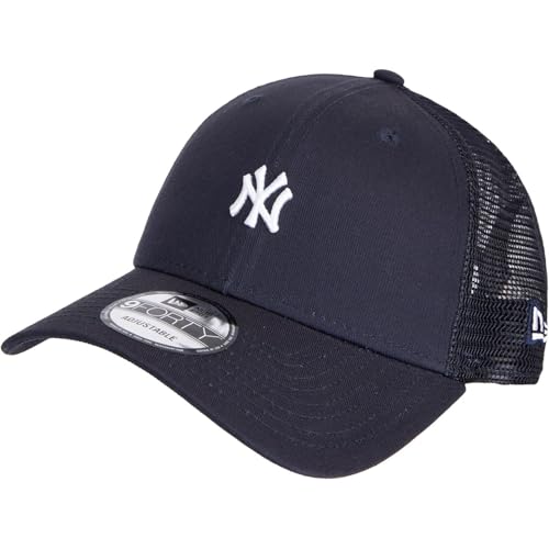 Casquette Trucker NY Yankees New Era bleu marine avec visière courbée