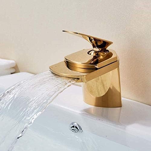 Robinet mitigeur en laiton doré pour vasque de vanité et ambiance spa à la maison