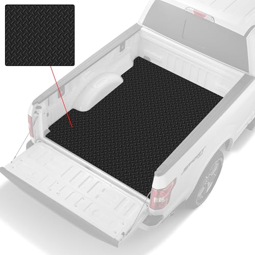 Armordillo CoveRex TFX Low Profile Hard Tri-Fold Tonneau Cover+Diamond Plate Rubber Truck Bed Mat|Compatible with 2022-2024 Ford Maverick 4.6 Ft 54.4" Bed|28724972|Aluminum|Truck Bed Cover|Truck Mat by ARMORDILLO - Image 9