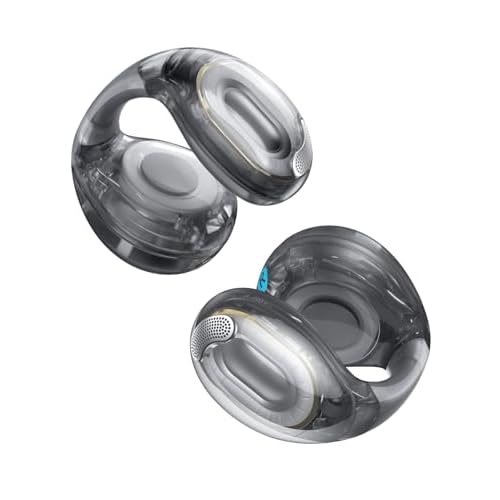 soundcore C40i by Anker, Open-Ear Earbuds, Clip-On Headphones, Flexible Joint Design, Button Controls, Lightweight Comfort, Stable Fit with Attachable Ear Grips, Expansive Drivers for Clear