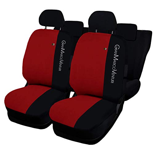 Lupex Shop Coprisedili GianMarco Venturi compatibili per Panda seconda serie, con schienale posteriore diviso per la versione 50e50 e seduta intera. Fodere anteriori compatibili con airbag laterale