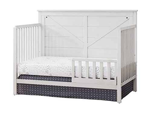 Image of Oxford Baby Montauk Crib to Toddler Bed Guard Rail Conversion Kit, Barn White, GreenGuard Gold Certified