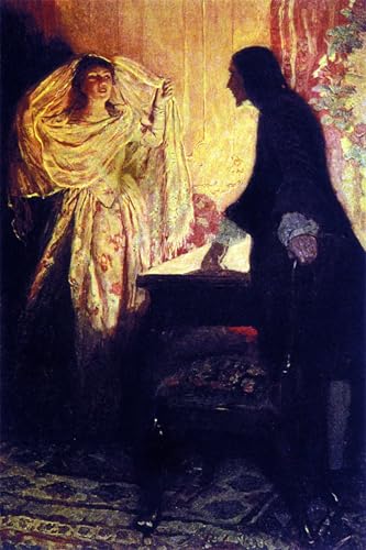 La rencontre avec la fille du capitaine par Howard Pyle affiche impression décoration