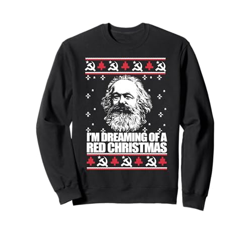 DREAMING RED CHRISTMAS KARL MARX HÄSSLICHER WEIHNACHTSPULLOVER Meme Sweatshirt