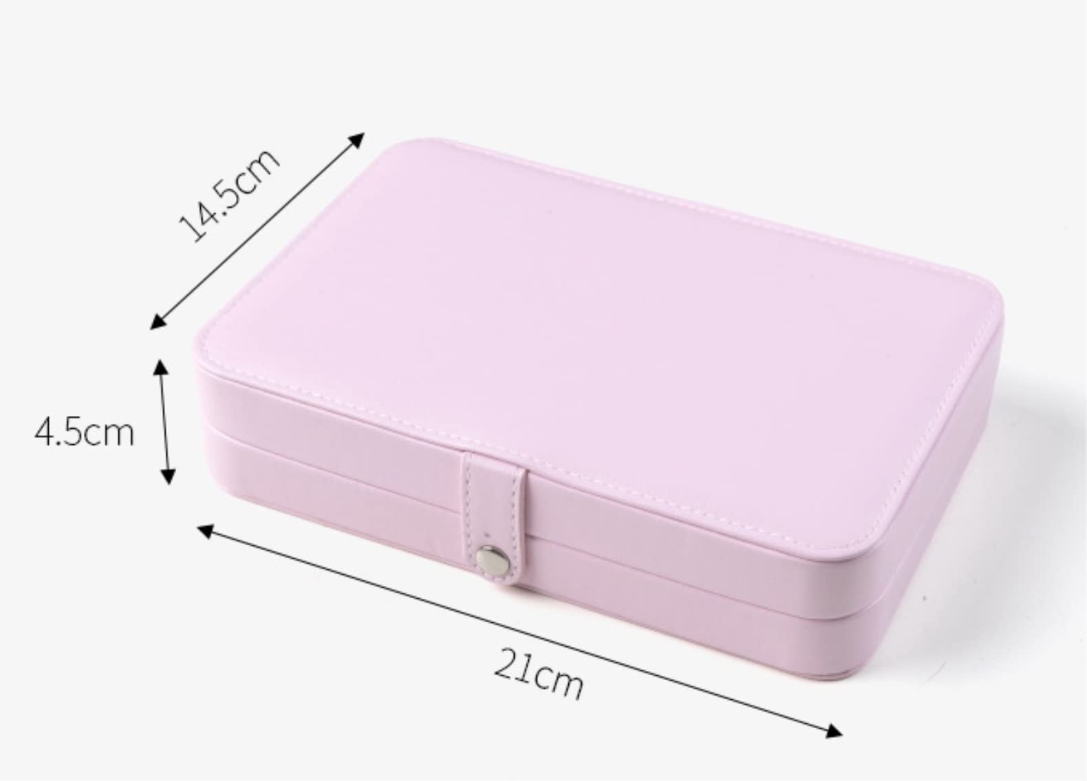 Scatola per Gioielli Scatole per Gioielli in Morbida Pelle con Display per Gioielli Espositori per Gioielli da Donna Contenitore per Gioielli(Pink)