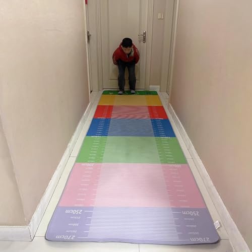 Alfombra de medición de salto largo, alfombra de cuerda de saltar portátil para una medición precisa de la distancia, ideal para el gimnasio en casa y el entrenamiento deportivo