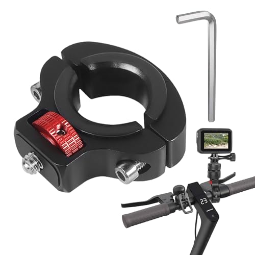 YIZWINS Guidon de Caméra d'action de Montage de Vélo, Support de Vélo/Moto Camera 360 Moto, 360° Rotatif Fixation Montage Support pour Accessoires Moto,Caméra Moto