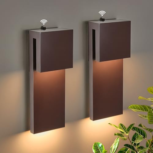 Image of Tarentlight Outdoor Light Fixtures Wall Mount Set of Two, Dusk to Dawn Patio Wall Lamp, Bronze Exterior Lighting Fixtures for Porch, Patio, Backyard, Garage - Waterproof Front Porch Lights