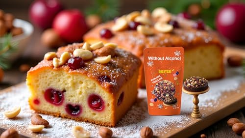 Image of BOGATCHI Premium Plum Cake Fruit Mix (180g) - Authentic Kerala Style Dry Mixed Fruits for Cake Baking, Includes Cashew, Dates, Ginger & Cherry