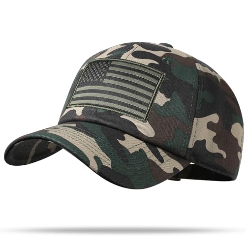 Image of American Flag Hat, Adjustable Fit USA Baseball Cap for Men Women, Dad Hats, Outdoor Ball Caps for Casual Wear