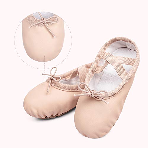 Image of Stelle Ballet Shoes for Girls Toddler Ballet Slippers Soft Leather Boys Dance Shoes for Toddler /Little Kid /Big Kid