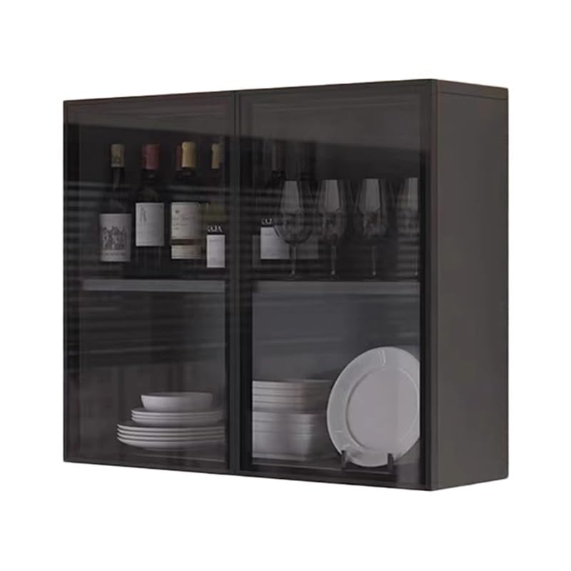 Armoire murale avec portes en verre pour sublimer votre buffet de cuisine