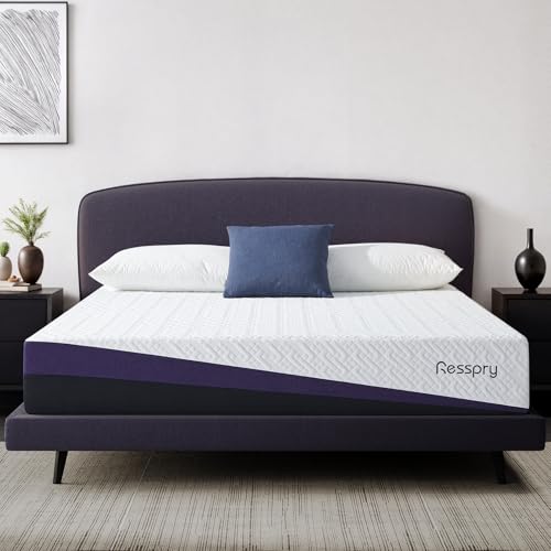 Resspry Double Mattress, 22CM Gel Memory Foam Mattress with Breathable Cover, Sleep Cooler and Skin Friendly, Dual Layers Support for Pressure Relief, CertiPUR-US Certified, Breezelle Collection