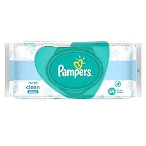 Pampers Fresh Clean Baby Wipes - 64 Wipes/Pack (Buy 3 Packs Get 1)