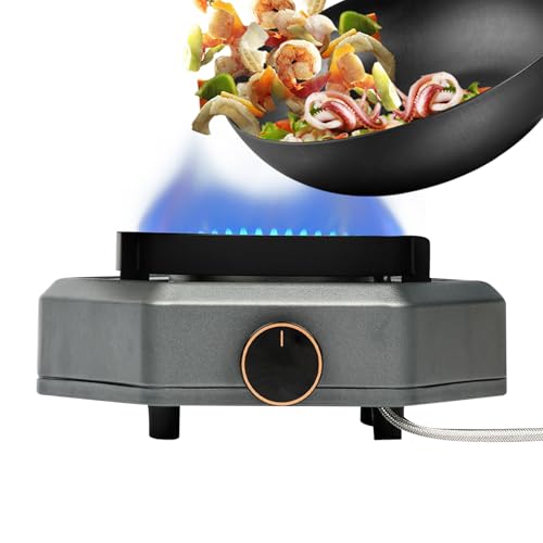 Estufa de Propano, Estufa De Gas Para Senderismo, Quemador De Propano Portátil 7.8 Kw Para Senderismo Cocina Picnic Barbacoa Aventuras Exteriores Mochilismo