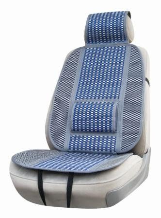 TOP DRIVE Schienale Cardiff Schienale per Auto Universale, Facile da installare. Dotato di Supporto Lombare. Prodotto Composto da 2 Pezzi (Crema)