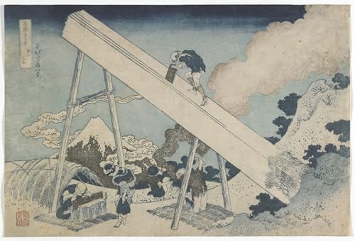 Pintura murales de Katsushika Hokusai, réplica del monte Fuji de 60x90cm para decoración del hogar