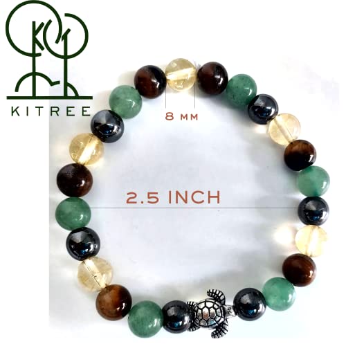 Image of HEALING AND SEMI-PRECIOUS CRYSTAL STONE BRACELET 8 MM ROUND FOR FENSHUI