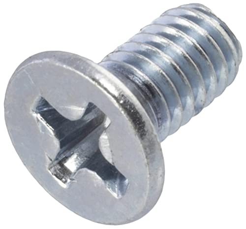 AERZETIX - C59641 - Set di 100 viti di metallo M4x8mm a testa fresata PH2 - DIN 965 - in acciaio al carbonio - durezza 4.8 - finitura zincata - per fissaggio vite cacciavite montaggio