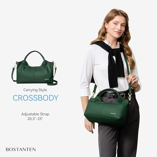 BOSTANTEN Purses for Women Designer Handbags Crossbody Shoulder Top Handle Satchel Bags Gift Box Packaging Green by BOSTANTEN - Image 4